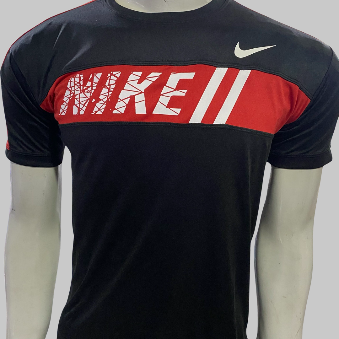 Nike Half Sleeve Track suit Black Red