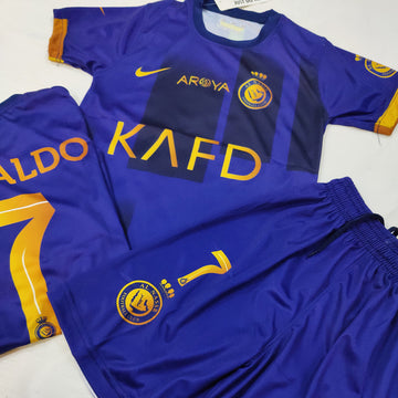 Kids Al-Nassr Ronaldo Football kit - Blue