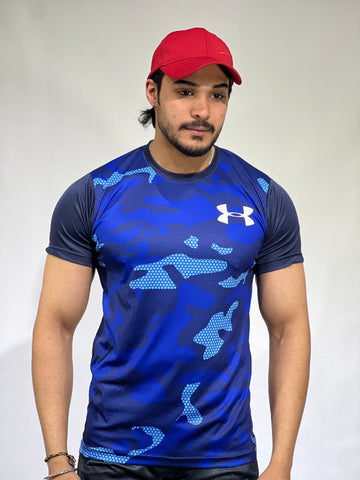 Under Armor - Royal Blue sky Camouflage Tee