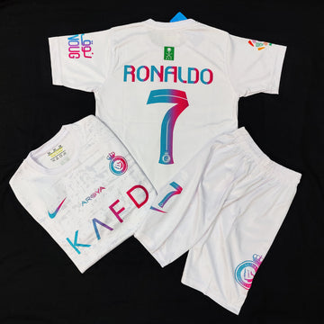 Kids Al Nasser Ronaldo Football Kit - White