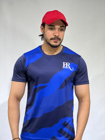 Hr Sports - Royal Blue FITFLEX Tee