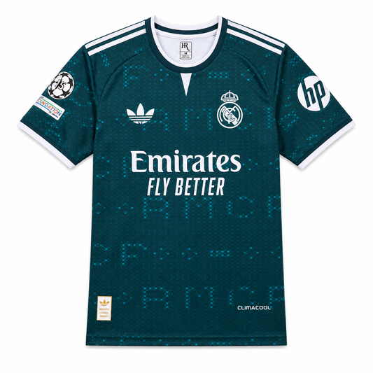 Real Madrid Away Jersey 2025/26 Mbappe 10 Green Soccer