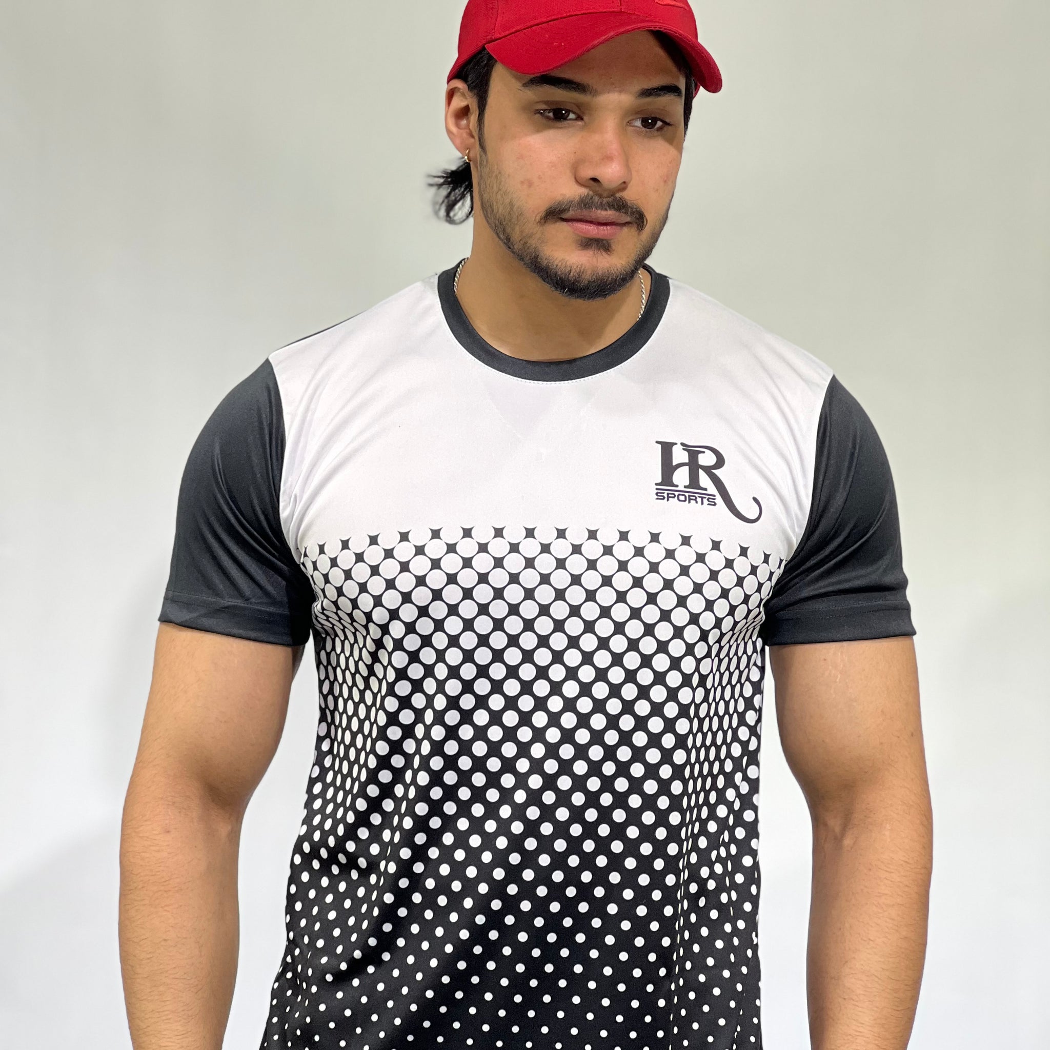 Hr Sports - Split Black white Design Tee