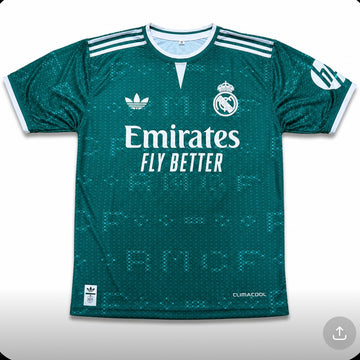 Real Madrid Away Jersey 2025/26 Ronaldo 7 Green Soccer