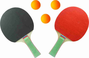 Table Tennis Racket Paired With 3 Balls