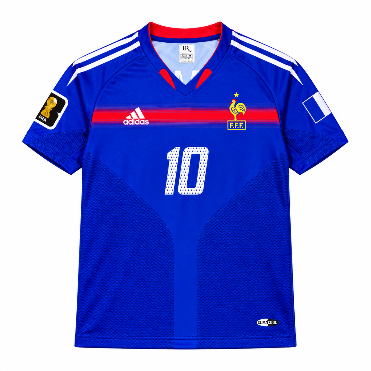 France 2006 Retro Home Football Jersey – Blue No. 10