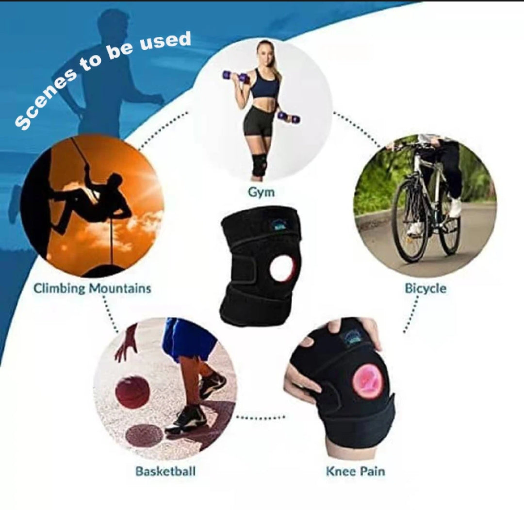 Open Patella Knee Support Brace – Adjustable Compression Sleeve for Pain Relief & Sports Injury Recovery