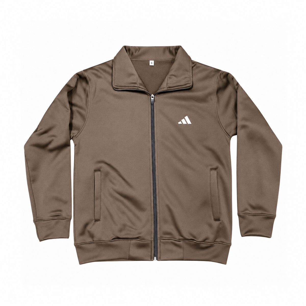 Brown Winter Fleece Zip-Up Sports Upper – 200–220 GSM