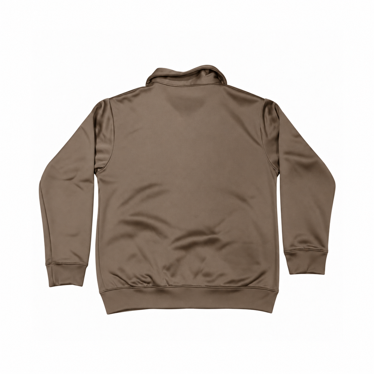 Brown Winter Fleece Zip-Up Sports Upper – 200–220 GSM