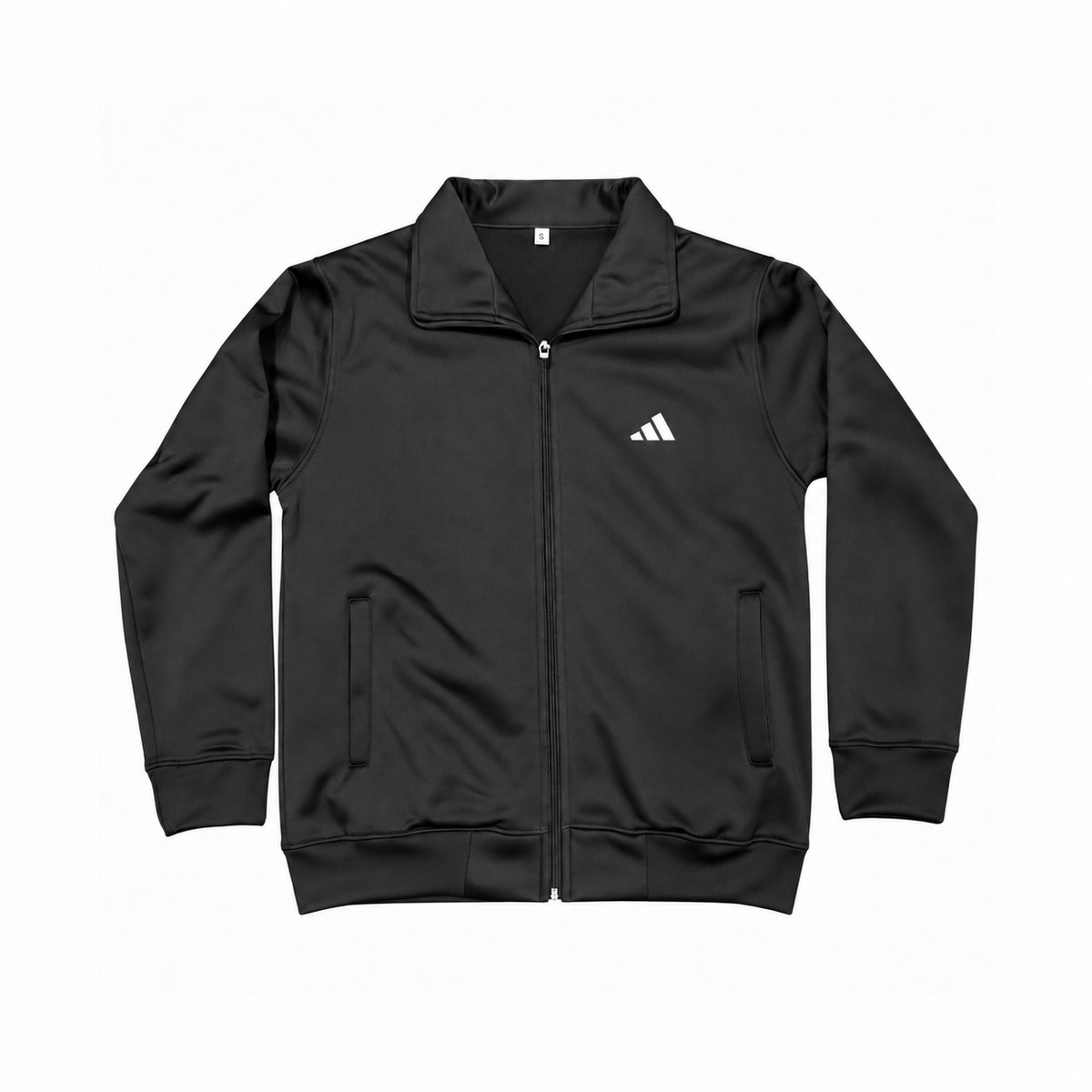 Black Winter Fleece Zip-Up Sports Upper – 200–220 GSM