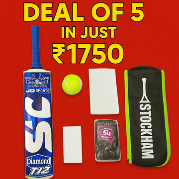 (PACK OF 6 )TENNIS CRICKET BAT WITH ACCCESORIES ,TENNIS BALL ,BAT COVER ,TAPE BALL INNER, SCUF SHEET AND TAPE