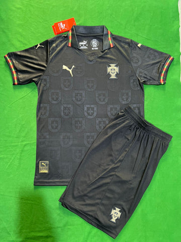 Ronaldo 7 Portugal Black Special Edition Football Kit